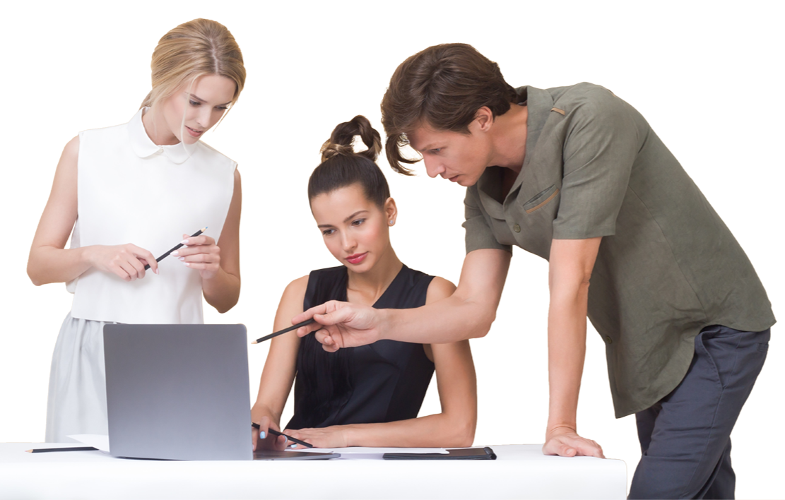 Founders working together on a laptop