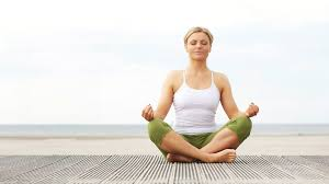 Woman in a yoga pose